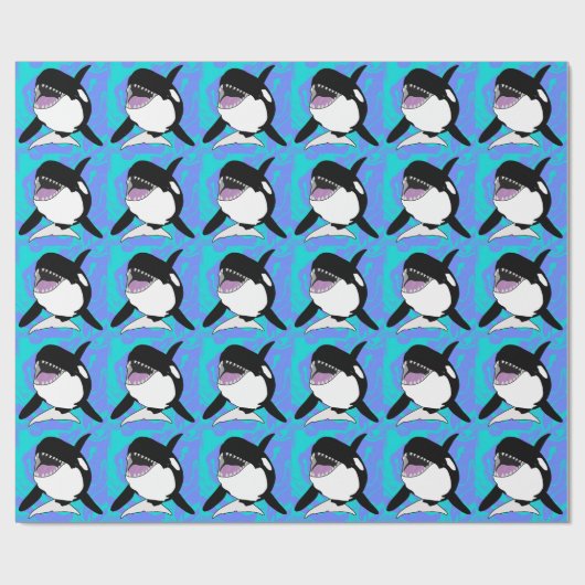 Orca Killer Whale Geschenkpapier (Flach)
