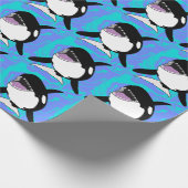 Orca Killer Whale Geschenkpapier (Ecke)