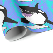 Orca Killer Whale Geschenkpapier (Rolleneckpunkt)