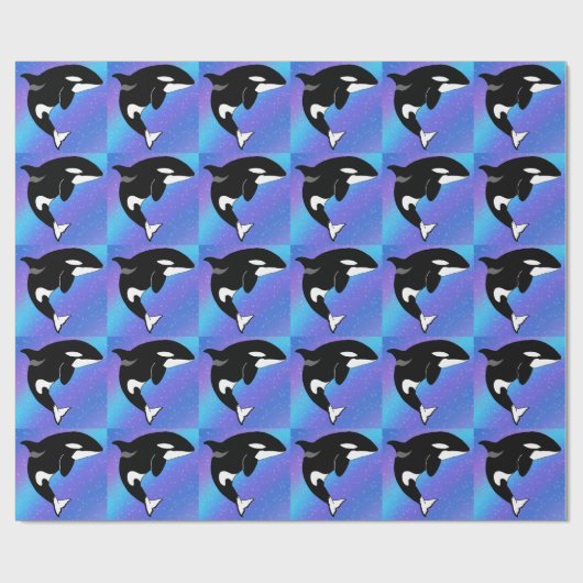 Orca Killer Whale Geschenkpapier (Flach)