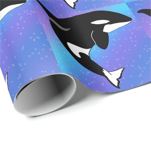 Orca Killer Whale Geschenkpapier (Rolleneckpunkt)