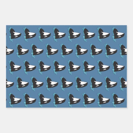 Orca Killer Whale  Geschenkpapier Set (Vorderseite 3)