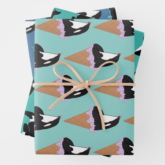 Orca Killer Whale  Geschenkpapier Set (Beispiel)
