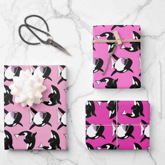 Orca Killer Whale Geschenkpapier Set (Vorderseite)