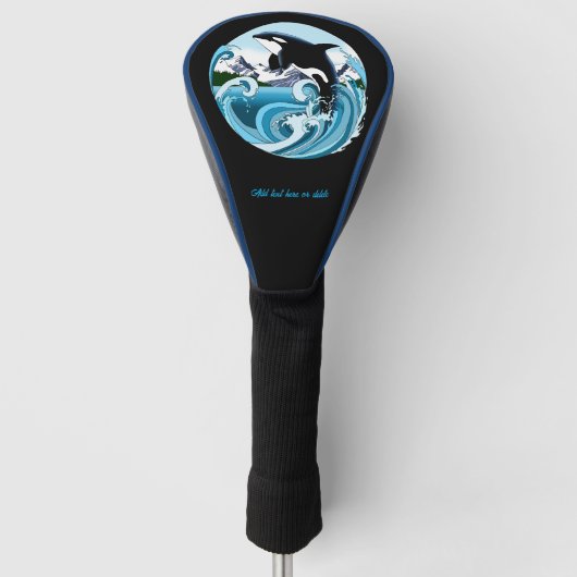 Orca Killer Whale Golf Headcover (Vorderseite)
