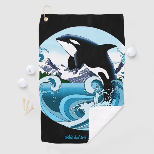 Orca Killer Whale Golfhandtuch (Insitu)