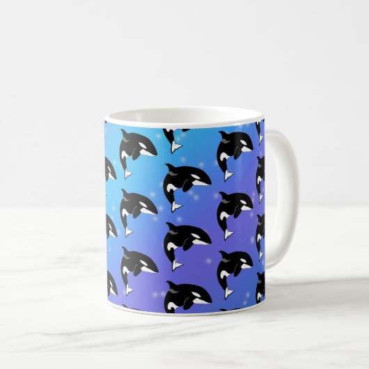 Orca Killer Whale Kaffeetasse (VorderseiteRechts)