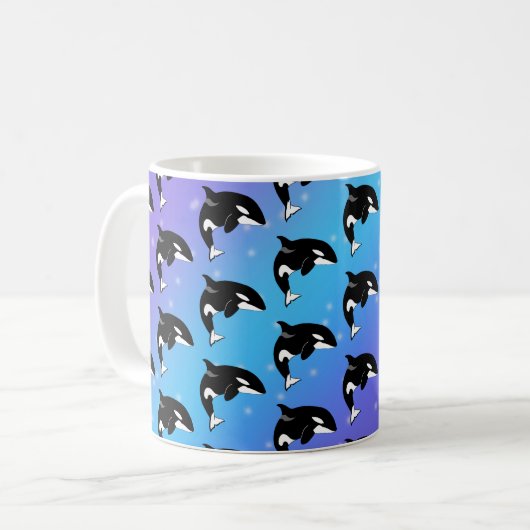 Orca Killer Whale Kaffeetasse (Vorderseite Links)