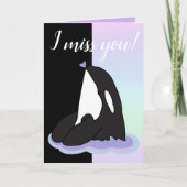 Orca Killer Whale Karte (Vorderseite)