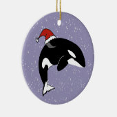 Orca Killer Whale Keramik Ornament (Rechts)