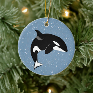 Orca Killer Whale Keramik Ornament