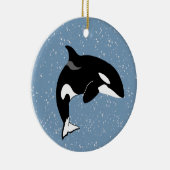 Orca Killer Whale Keramik Ornament (Rechts)