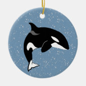 Orca Killer Whale Keramik Ornament (Vorne)