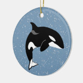 Orca Killer Whale Keramik Ornament (Links)