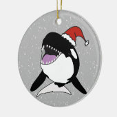 Orca Killer Whale Keramik Ornament (Links)