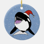 Orca Killer Whale Keramik Ornament (Hinten)