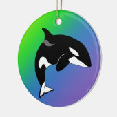 Orca Killer Whale Keramik Ornament (Links)
