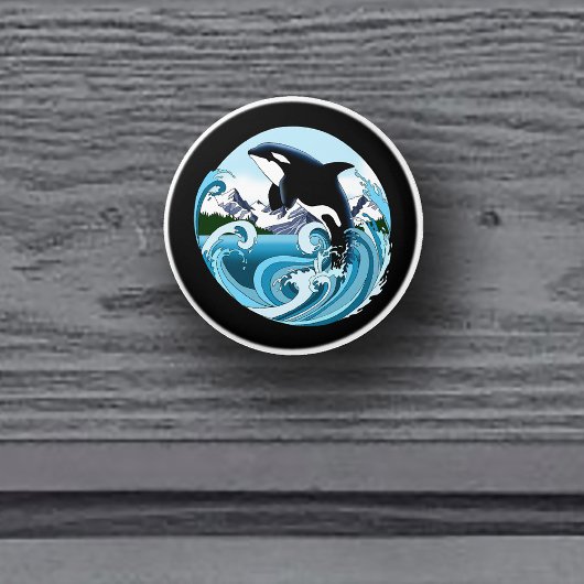 Orca Killer Whale Keramikknauf