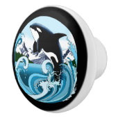 Orca Killer Whale Keramikknauf (Rechts)