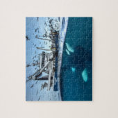 Orca Killer Whale Kommerzielle Fischerboote Puzzle (Vertikal)