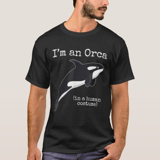 Orca Killer Whale Kostüm Ich bin ein Orca in einem T-Shirt (Vorderseite)