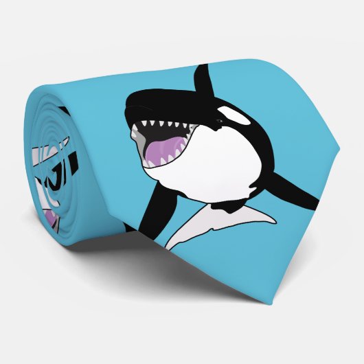 Orca Killer Whale Krawatte (Gerollt)