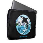 Orca Killer Whale Laptopschutzhülle (Vorne Rechts)