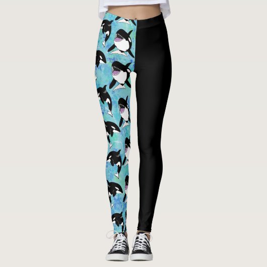 Orca Killer Whale Leggings (Vorderseite)