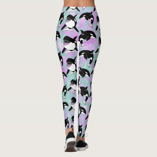 Orca Killer Whale Leggings (Rückseite)