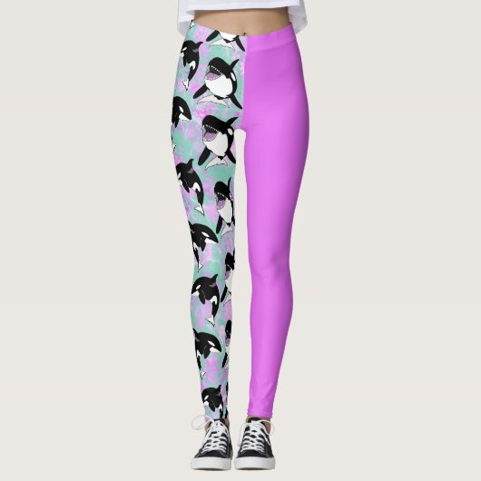 Orca Killer Whale Leggings (Vorderseite)