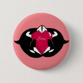Orca Killer Whale Liebe Button (Vorderseite)