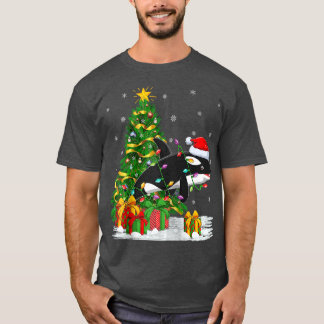 Orca Killer Whale Lover Familie Matching Santa Orc T-Shirt