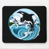 Orca Killer Whale Mousepad (Vorne)