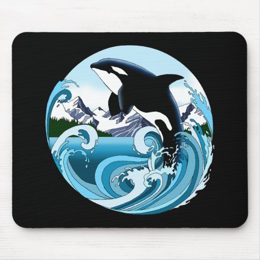 Orca Killer Whale Mousepad (Vorne)