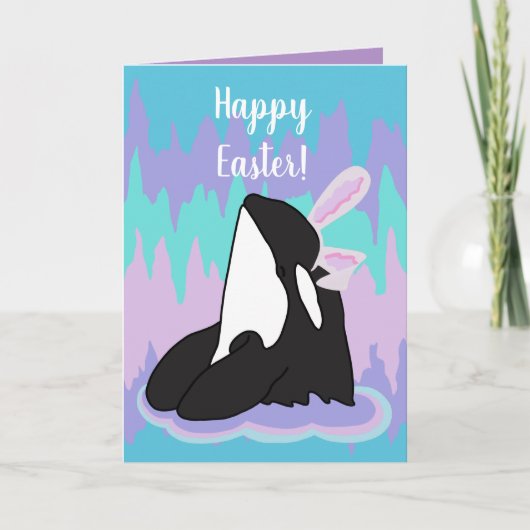 Orca Killer Whale Oster Karte (Vorderseite)