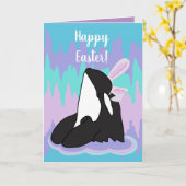 Orca Killer Whale Oster Karte (Gelbe Blume)
