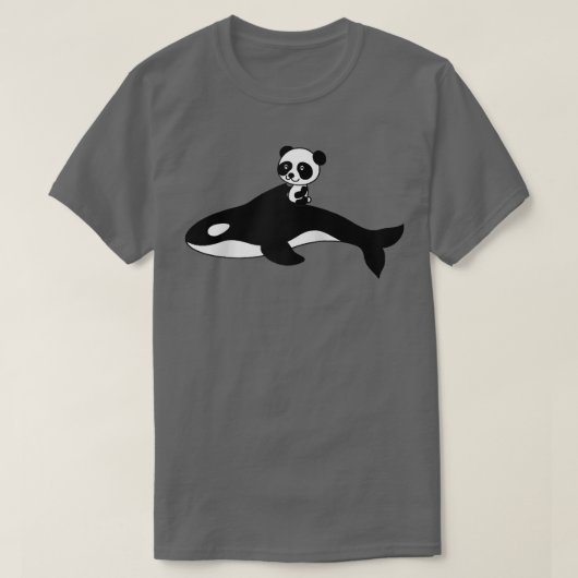 Orca Killer Whale Panda Bear Baby Geschenk Raglan  T-Shirt (Design vorne)