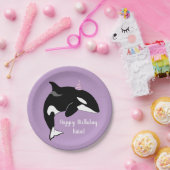 Orca Killer Whale Pappteller (Party)