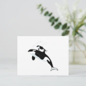 Orca Killer Whale Postkarte (Stehend Vorderseite)