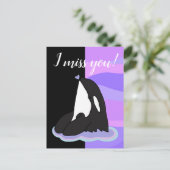 Orca Killer Whale Postkarte (Stehend Vorderseite)