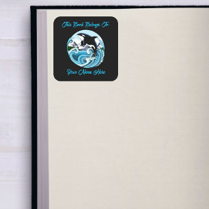 Orca Killer Whale Quadratischer Aufkleber