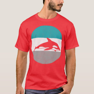 Orca Killer Whale Retro Geschenk für Männer Frauen T-Shirt