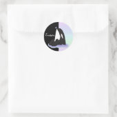 Orca Killer Whale Runder Aufkleber (Tasche)