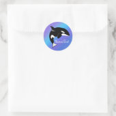 Orca Killer Whale Runder Aufkleber (Tasche)