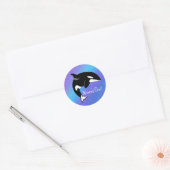 Orca Killer Whale Runder Aufkleber (Umschlag)