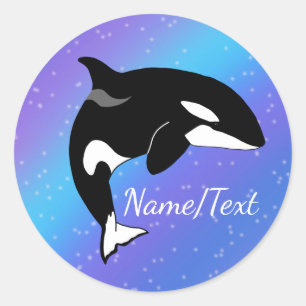 Orca Killer Whale Runder Aufkleber