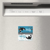 Orca Killer Whale schmutzig/sauber Magnet (In Situ (Geschirrspüler))