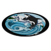 Orca Killer Whale Schneidebrett (Ecke)