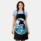 Orca Killer Whale Schürze (Getragen)