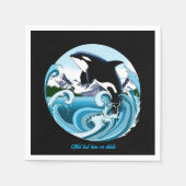 Orca Killer Whale Serviette (Vorderseite)